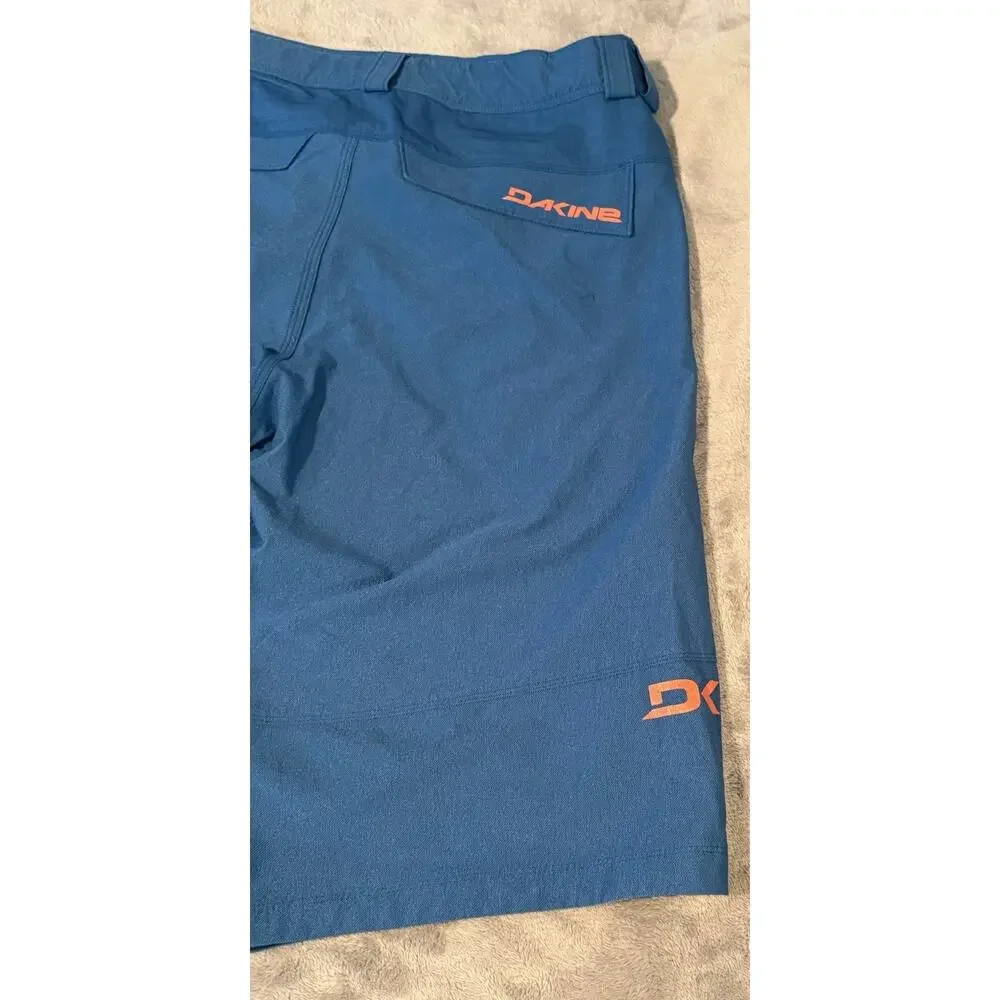 Dakine Mens Shorts Size 36 Blue Orange Outdoor MTB Bike Hiking